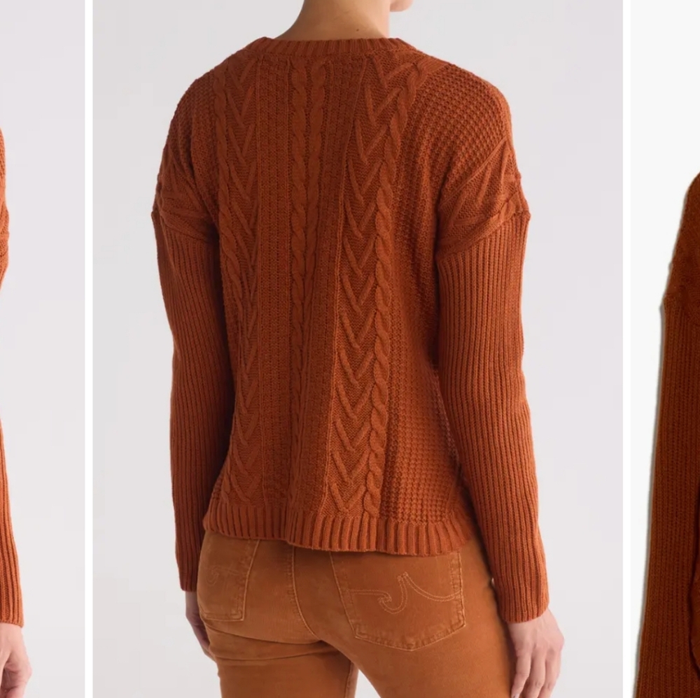 NWT JOSEPH A BOXY CABLE STITCH SWEATER SIZE SMALL - Picture 2 of 4